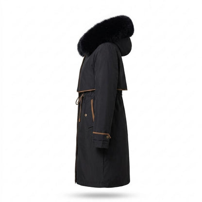 Lederjacken Outlet24 - Aivav | Gefütterter Taillierter Mantel Damen