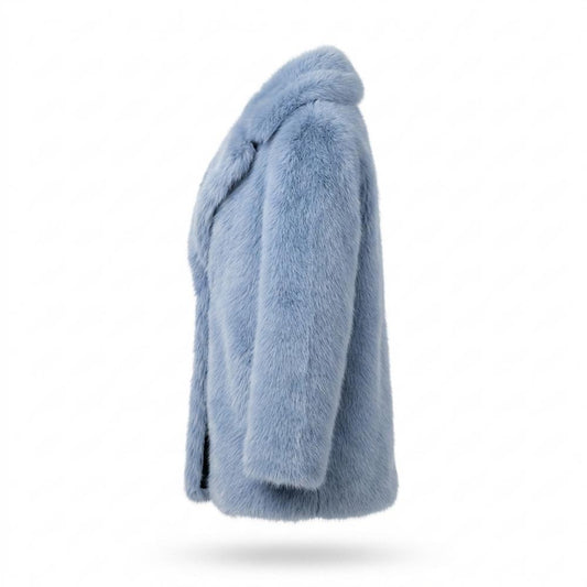Lederjacken Outlet24 - Vizuk | Flauschiger Kapuzen Mantel Damen