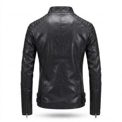 Lederjacken Outlet24 - Yiwal | Asymmetrisch Gesteppt Lederjacke Herren