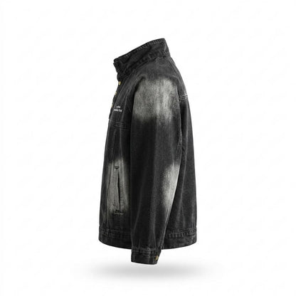 Lederjacken Outlet24 - Lanon | Gewaschene Hochgeschlossene Jacke Unisex