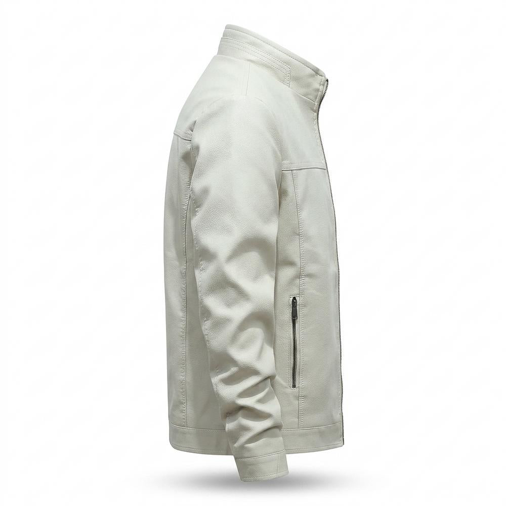 Lederjacken Outlet24 - Ceped | Gefüttert Strukturiert Lederjacke Herren