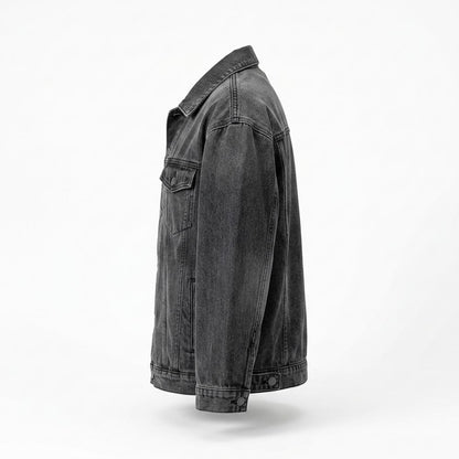 Lederjacken Outlet24 - Lurun | Weit geschnittene Denim Jacke Damen