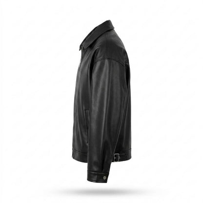 Lederjacken Outlet24 - Corod | Glatte Lockere Lederjacke Unisex