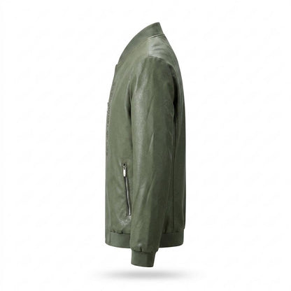 Lederjacken Outlet24 - Devut | Reißverschluss Gefütterte Lederjacke Herren