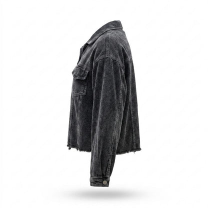 Lederjacken Outlet24 - Cizat | Gerippt Gewaschen Jacke Damen