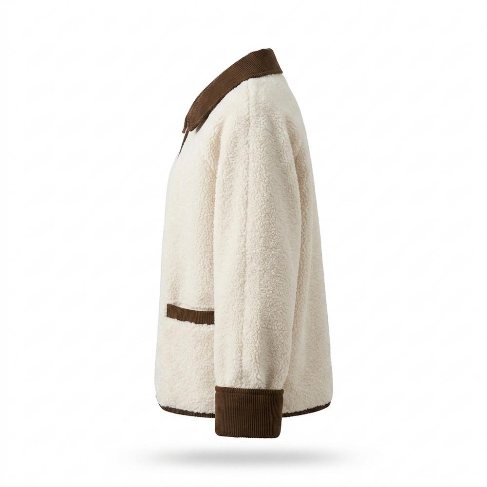Lederjacken Outlet24 - Eosed | Texturierte Kontrastierende Jacke Damen
