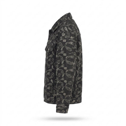 Lederjacken Outlet24 - Vusan | Gemusterte Langärmlige Jacke Unisex