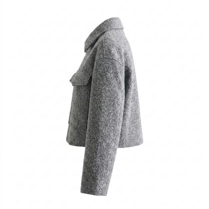 Lederjacken Outlet24 - Nizis | Strukturiert Kurzgeschnitten Jacke Damen