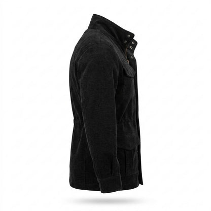 Lederjacken Outlet24 - Eeniv | Hochschlossen Velourartig Wildleder-Jacke Herren