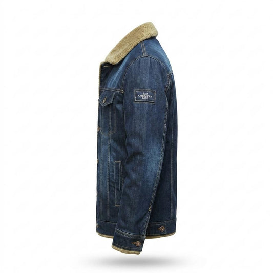 Lederjacken Outlet24 - Yufak | Gefütterte Jeans Jacke Herren