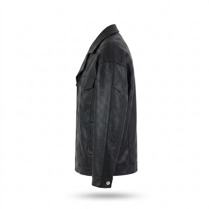 Lederjacken Outlet24 - Kofok | Kastig Gekörnt Lederjacke Unisex