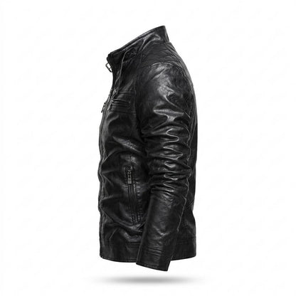 Lederjacken Outlet24 - Yenil | Gesteppt Tailliert Lederjacke Herren