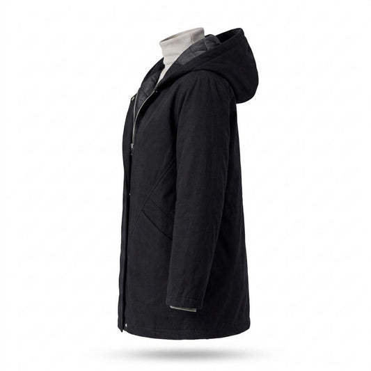 Lederjacken Outlet24 - Zuget | Gefütterte Kapuzen Jacke Damen