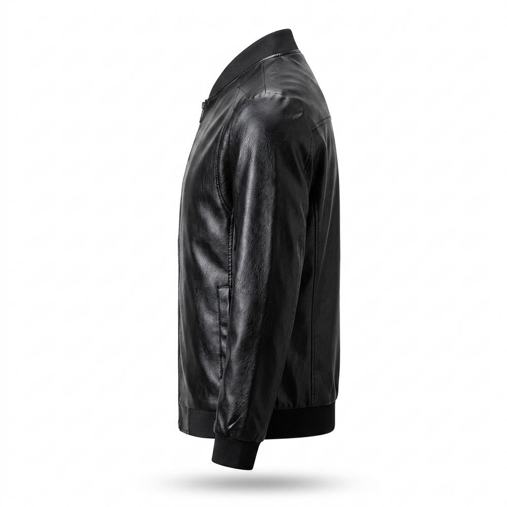 Lederjacken Outlet24 - Nulul | Gerippt Genarbt Lederjacke Herren