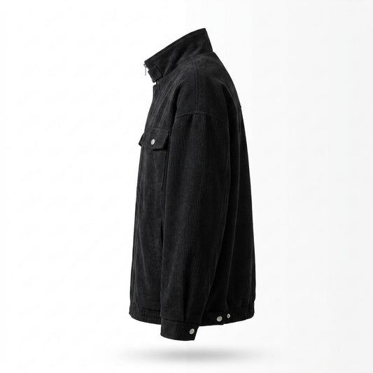 Lederjacken Outlet24 - Tabom | Gerippte Weitgeschnittene Jacke Unisex