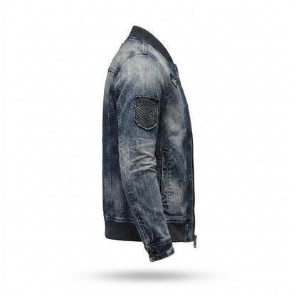 Lederjacken Outlet24 - Alven | Verwaschene Taillierte Jacke Herren