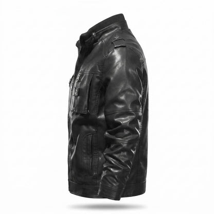Lederjacken Outlet24 - Culok | Gefüttert Reißverschluss Lederjacke Herren