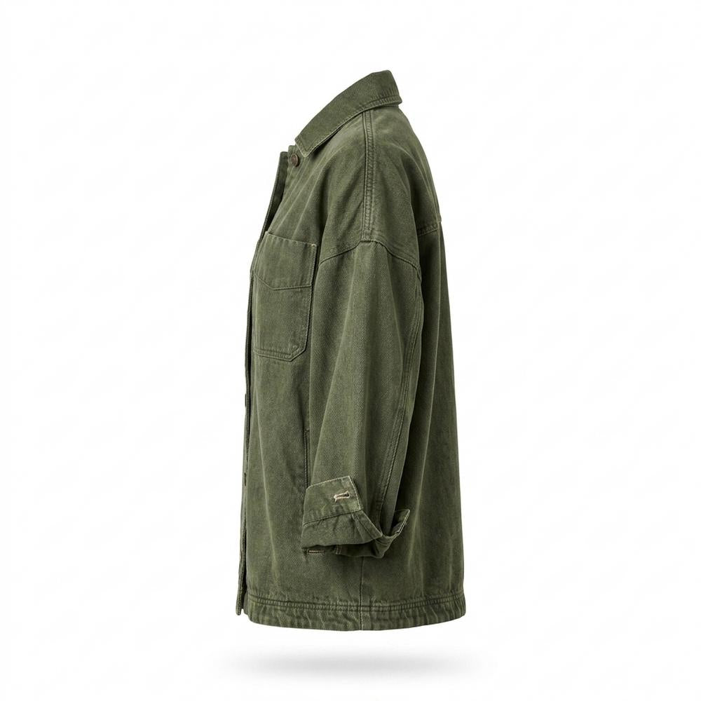 Lederjacken Outlet24 - Suvin | Kastig Geschnittene Baumwoll Jacke Damen