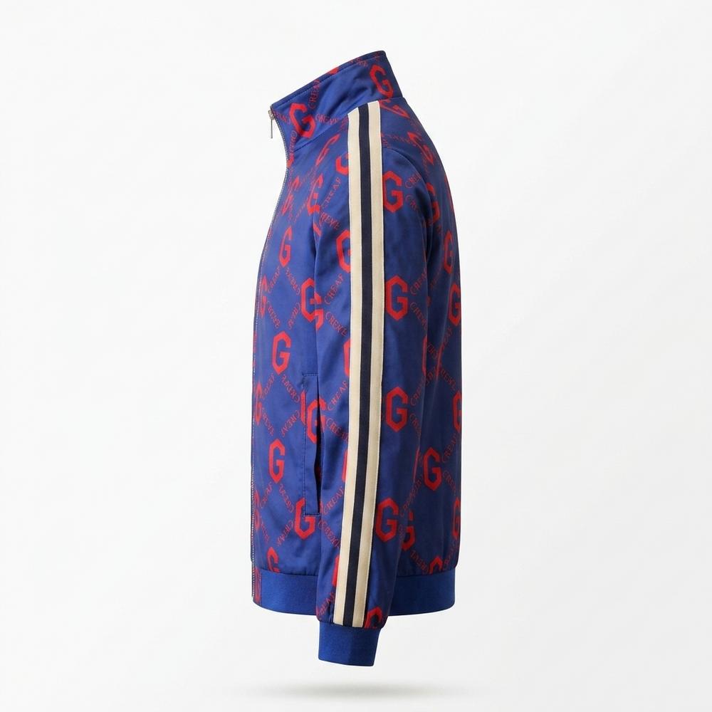 Lederjacken Outlet24 - Divek | Gemusterte Gestreifte Jacke Herren