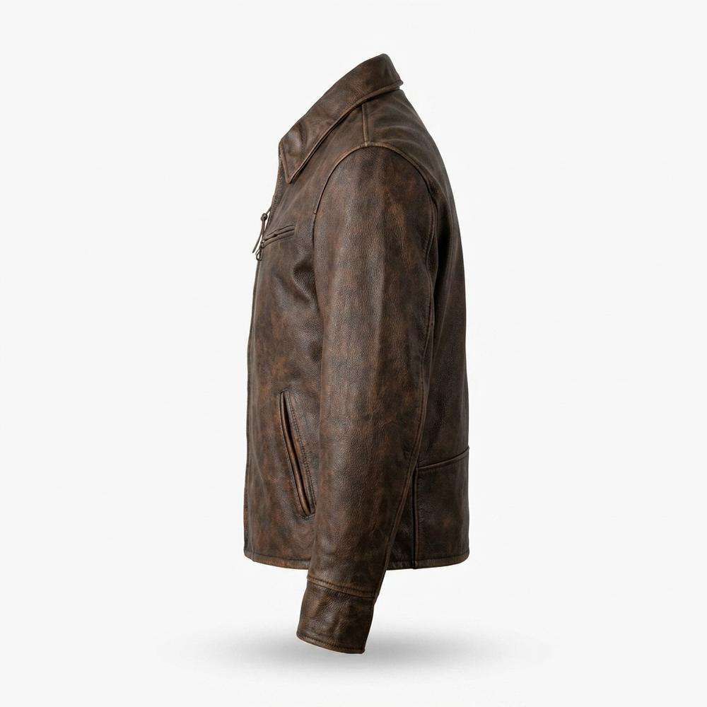 Lederjacken Outlet24 - Sofin | Gepatiniert Robust Lederjacke Herren