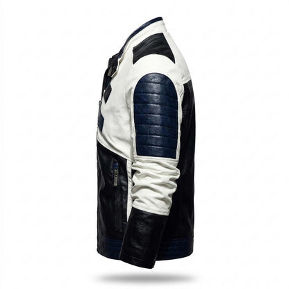 Lederjacken Outlet24 - Mubem | Mehrfarbig Gesteppt Lederjacke Herren