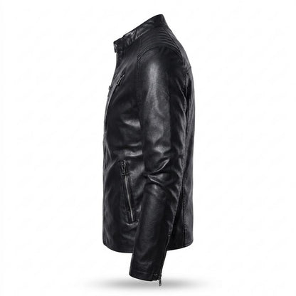 Lederjacken Outlet24 - Rowir | Gesteppt Tailliert Lederjacke Herren