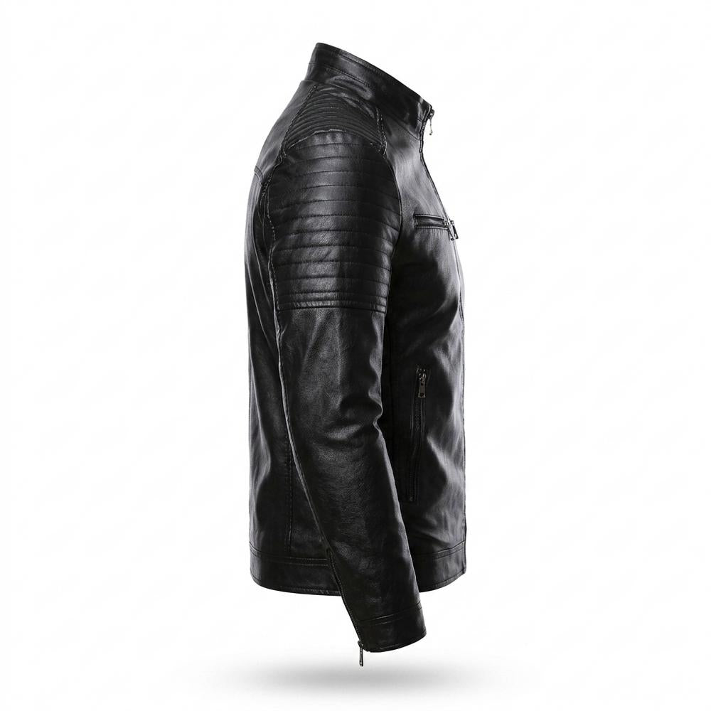 Lederjacken Outlet24 - Liwat | Gesteppt Tailliert Lederjacke Herren
