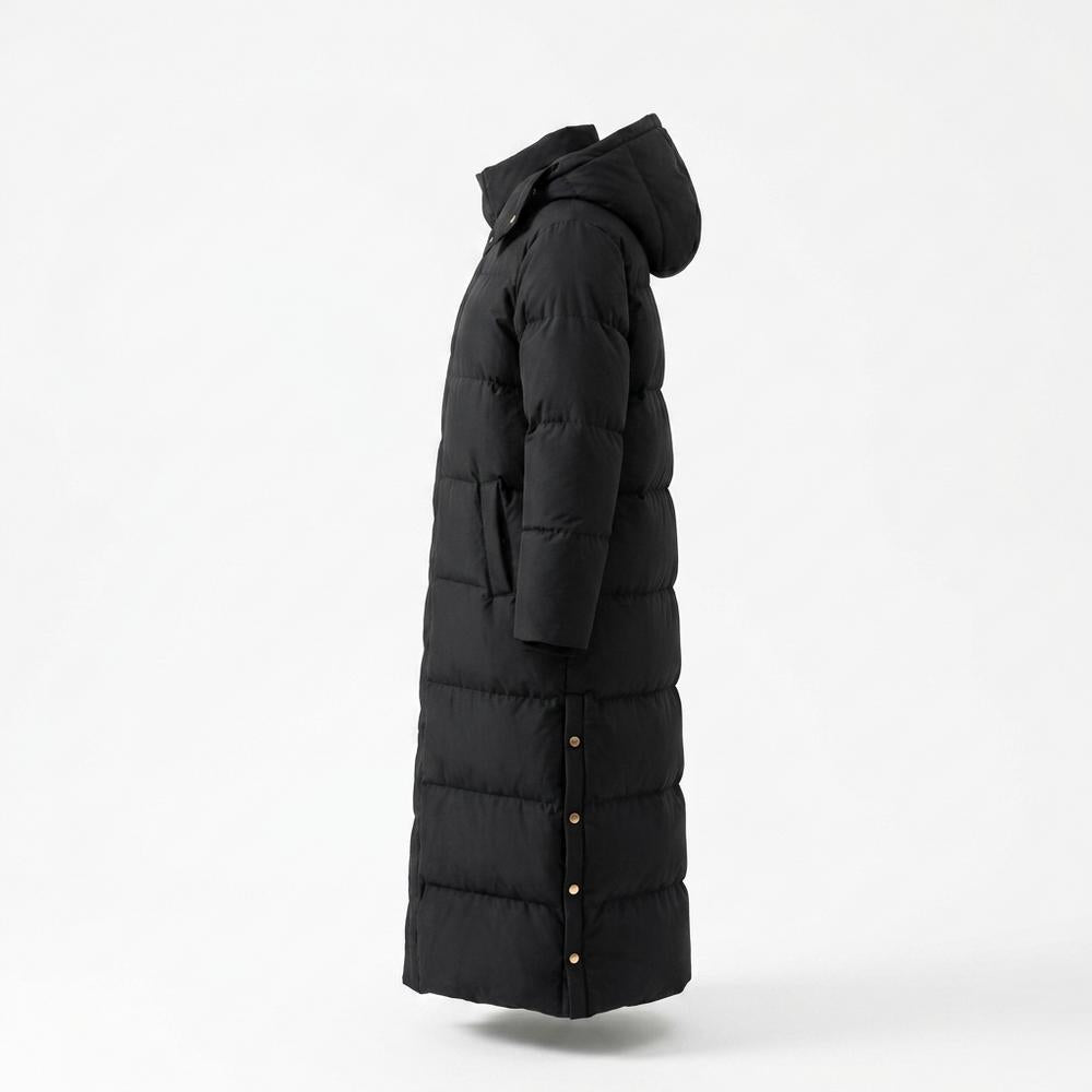 Lederjacken Outlet24 - Coniv | Gefütterter Langgeschnittener Mantel Damen