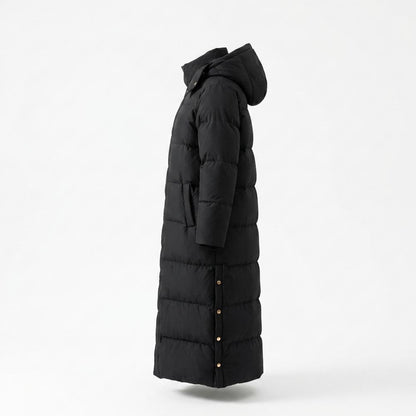 Lederjacken Outlet24 - Coniv | Gefütterter Langgeschnittener Mantel Damen