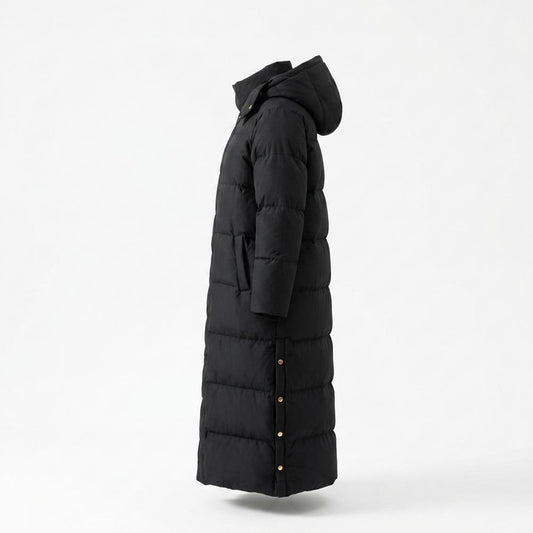 Lederjacken Outlet24 - Coniv | Gefütterter Langgeschnittener Mantel Damen