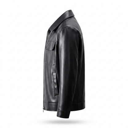 Lederjacken Outlet24 - Eofan | Perforiert Gefüttert Lederjacke Herren