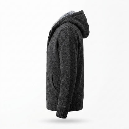 Lederjacken Outlet24 - Rubuk | Gefüttert Gestrickt Strickjacke Herren