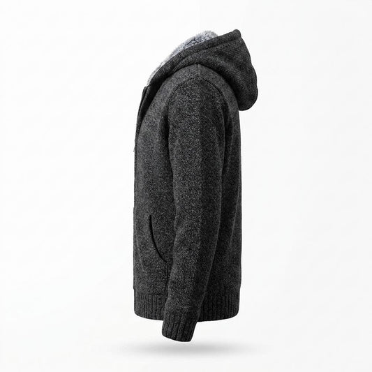 Lederjacken Outlet24 - Rubuk | Gefüttert Gestrickt Strickjacke Herren
