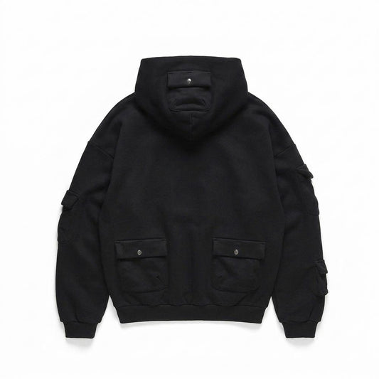 Lederjacken Outlet24 - Nufar | Aufgesetzt Weit Hoodie Unisex