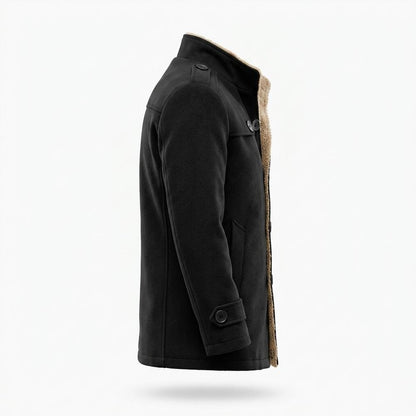 Lederjacken Outlet24 - Yihod | Gefütterter Woll Mantel Herren