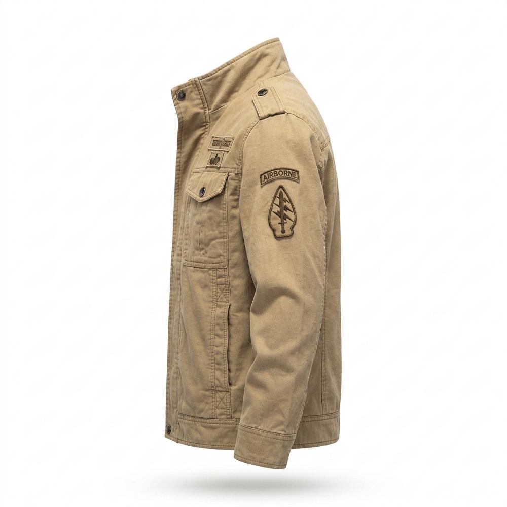 Lederjacken Outlet24 - Ruwur | Gefütterte Bestickte Jacke Herren