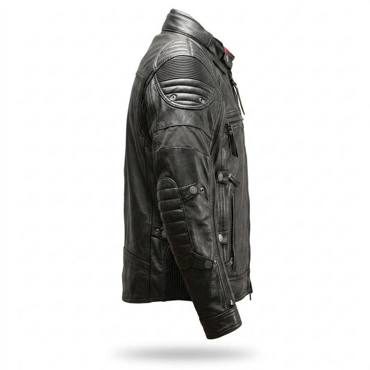 Lederjacken Outlet24 - Zomes | Gepolstert Funktional Lederjacke Herren