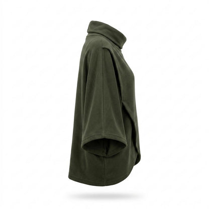Lederjacken Outlet24 - Vavol | Hochgeschlossener Asymmetrischer Pullover Damen
