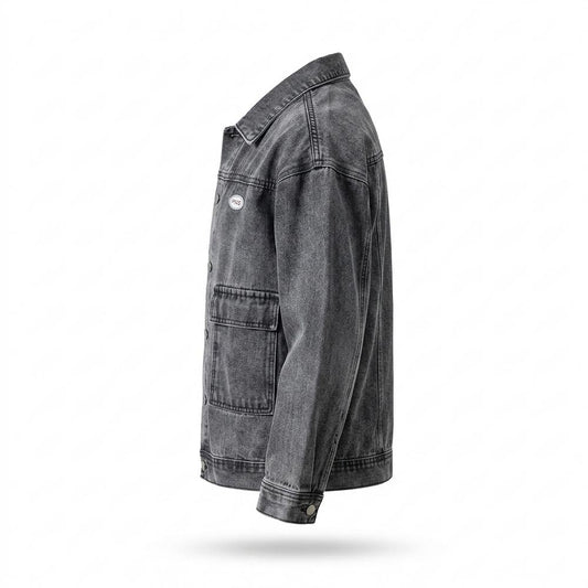 Lederjacken Outlet24 - Eelem | Denim Geknöpft Jacke Herren
