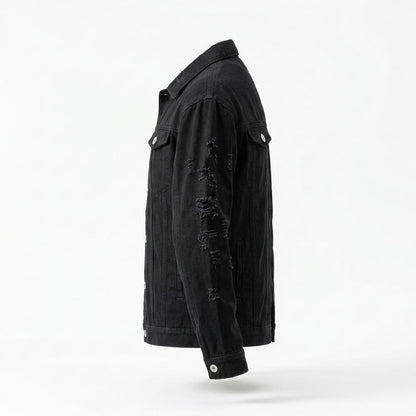 Lederjacken Outlet24 - Lyven | Zerrissen Geknöpft Jacke Herren