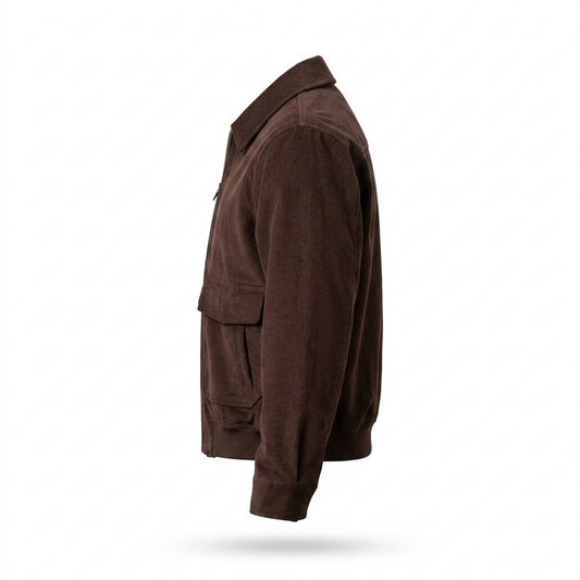Lederjacken Outlet24 - Mipos | Gerippte Gefütterte Jacke Herren