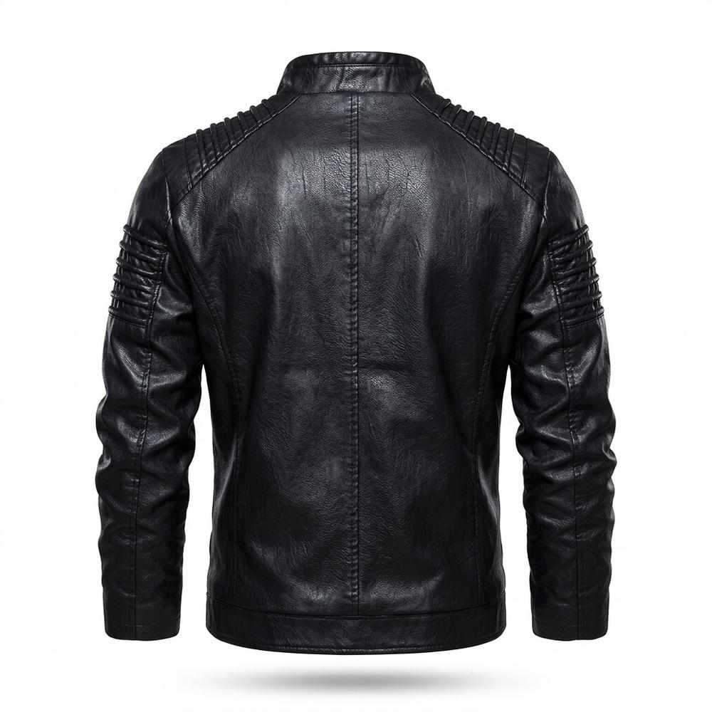 Lederjacken Outlet24 - Kalev | Gesteppte Taillierte Lederjacke Herren