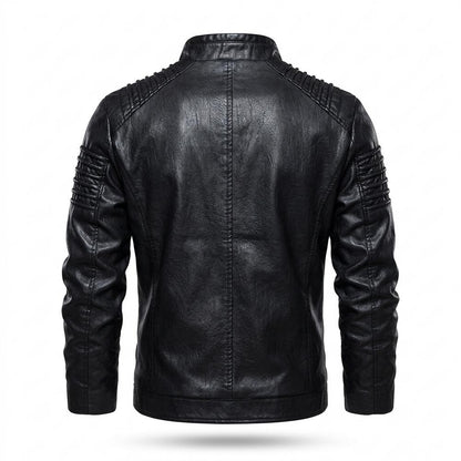 Lederjacken Outlet24 - Kalev | Gesteppte Taillierte Lederjacke Herren