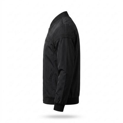 Lederjacken Outlet24 - Cizid | Plissiert Reißverschluss Jacke Herren