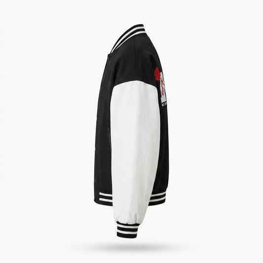 Lederjacken Outlet24 - Capar | Bestickte Zweifarbige Jacke Herren