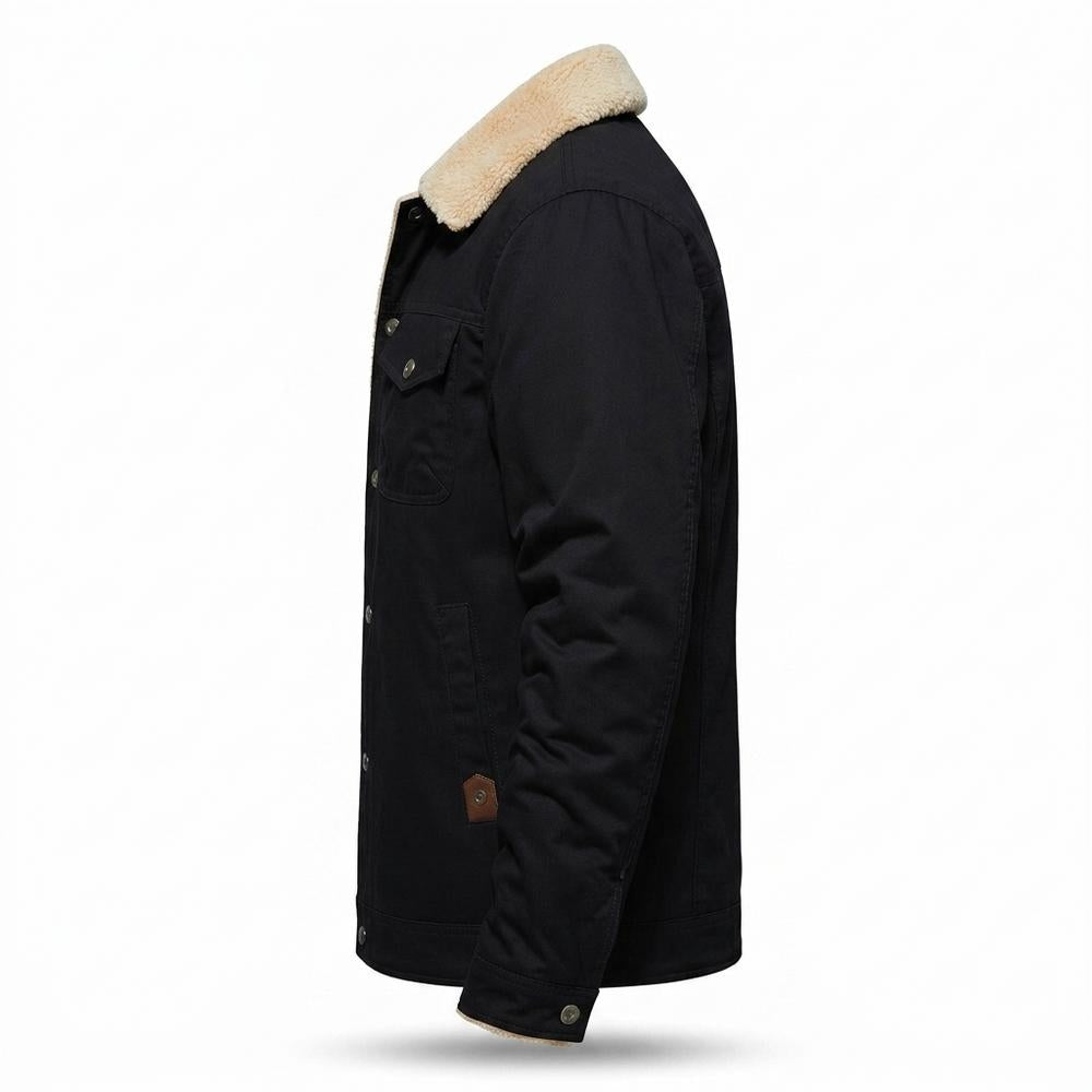 Lederjacken Outlet24 - Supas | Gefüttert Langärmelig Jacke Herren