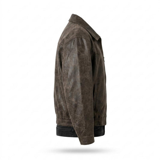 Lederjacken Outlet24 - Zakis | Velours Reißverschluss Wildleder-Jacke Herren