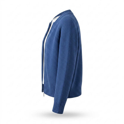 Lederjacken Outlet24 - Vipok | Gezipte Gestrickte Strickjacke Damen