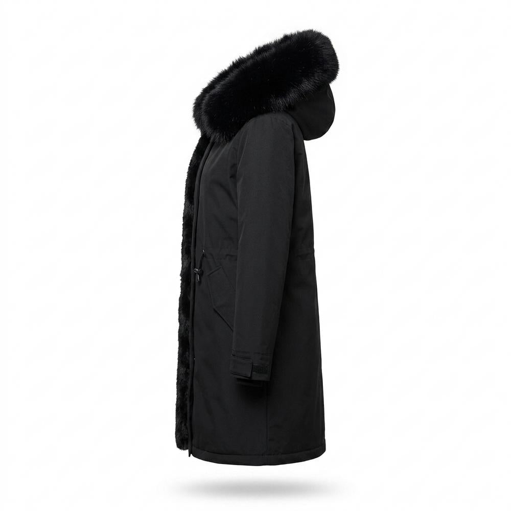 Lederjacken Outlet24 - Lirov | Gefütterter Plüsch Mantel Damen