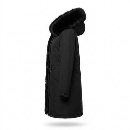 Lederjacken Outlet24 - Lirov | Gefütterter Plüsch Mantel Damen